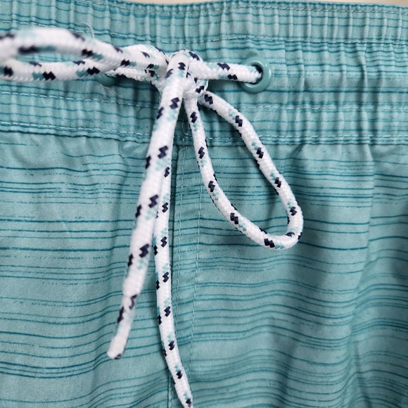 New! GOODFELLOW & CO. Men's Gradient Swim Shorts Trunks Blue SZ 4XL Colorblock - Picture 3 of 12